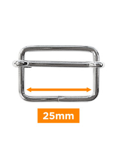 Glijdende gesp - Zilver 25 mm