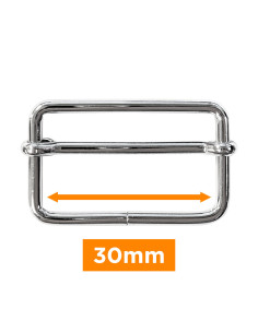 Glijdende gesp - Zilver 30 mm