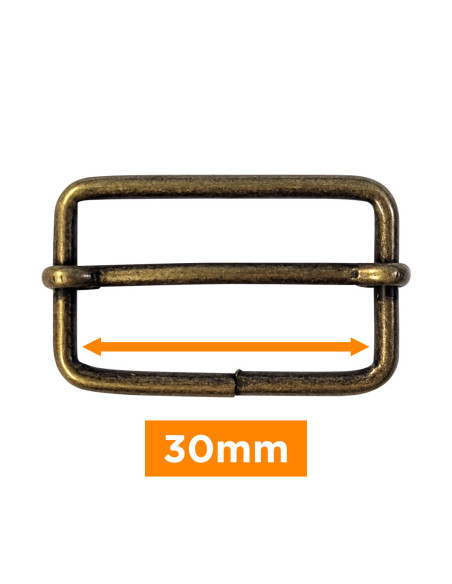 Glijdende gesp - Brons 30 mm