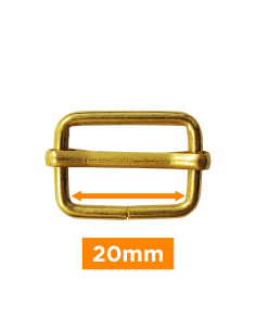 Glijdende gesp - Goud 20 mm