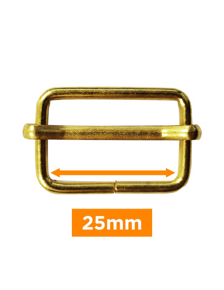 Glijdende gesp - Goud 25 mm