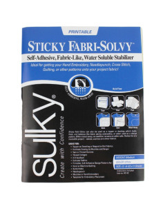 Set van 12 vellen Sulky Sticky Fabri Solvy stabilisator