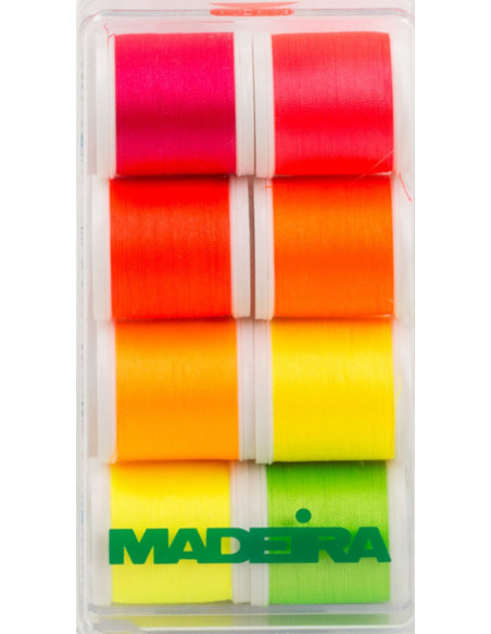 Mini doos met Polyneon Neon Madeira borduurgarens
