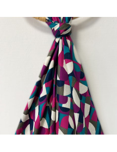 Viscose satijnstof Néo Pop - My Dress Made