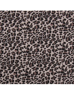 Gedrukt dubbel gaasweefsel - Beige wild 2
