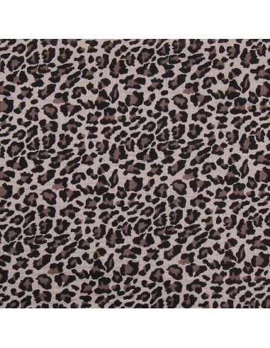 Gedrukt dubbel gaasweefsel - Beige wild