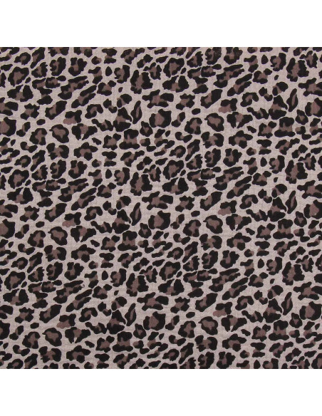 Gedrukt dubbel gaasweefsel - Beige wild