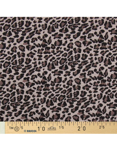 Gedrukt dubbel gaasweefsel - Beige wild