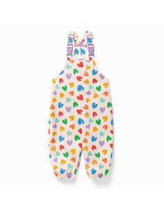 Waterdichte stof voor regenjas - Chrichri ecru en multicolor 2