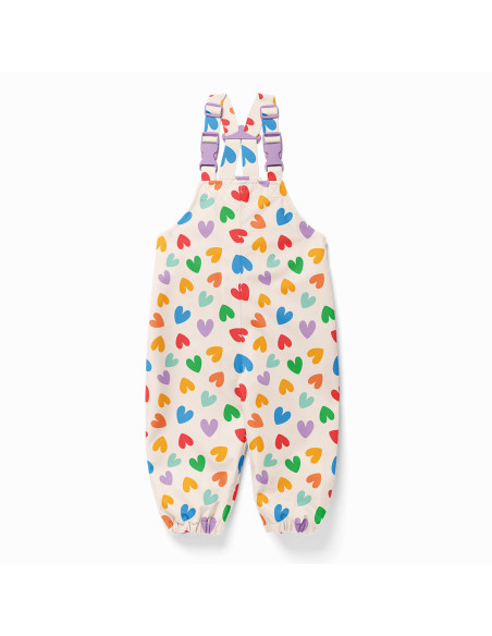 Waterdichte stof voor regenjas - Chrichri ecru en multicolor