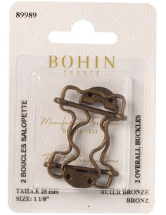 Speciale bretels voor tuinbroek 25 mm brons Bohin