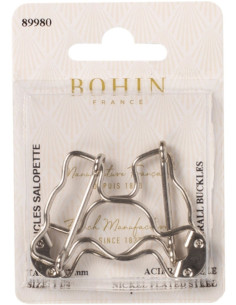 Speciale gespen voor tuinbroek 32 mm zilver Bohin