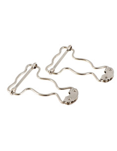 Speciale gespen voor tuinbroek 32 mm zilver Bohin 2