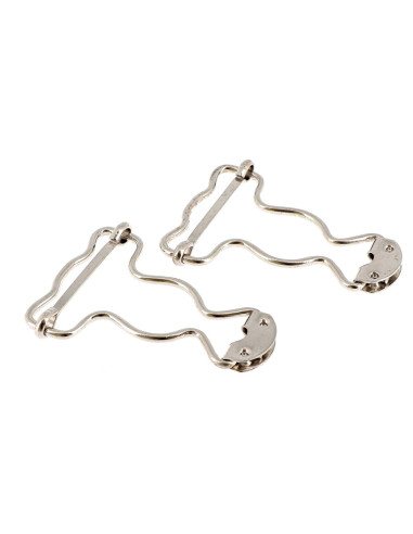 Speciale gespen voor tuinbroek 32 mm zilver Bohin