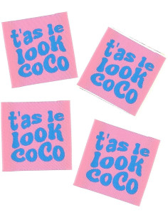 Set van 4 labels om op te naaien - Je hebt de look, coco