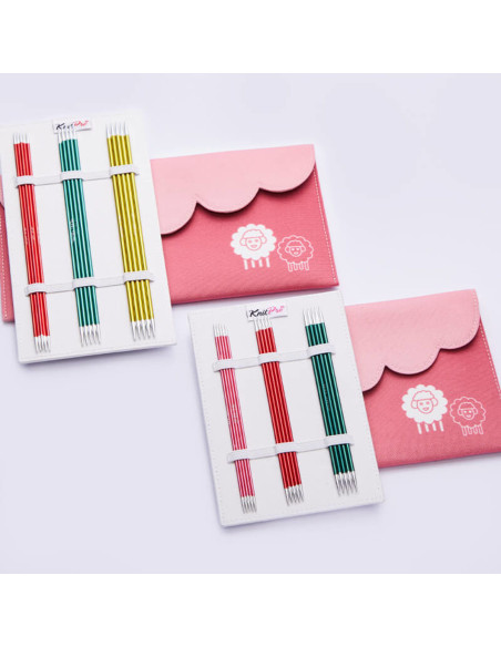 KnitPro Zing set met dubbele punt naalden