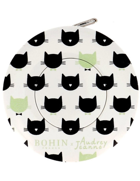 Rolmaat 150 cm met kattenmotief Bohin
