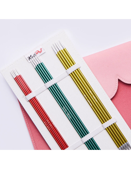 KnitPro Zing set met dubbele punt naalden