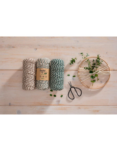 Gerecycled macramé katoen Crafty Fine Multico Anchor