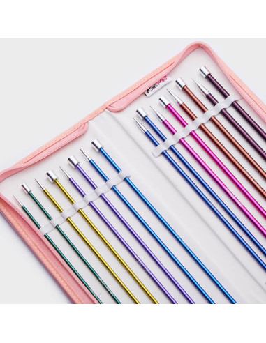 KnitPro Zing rechte naalden set