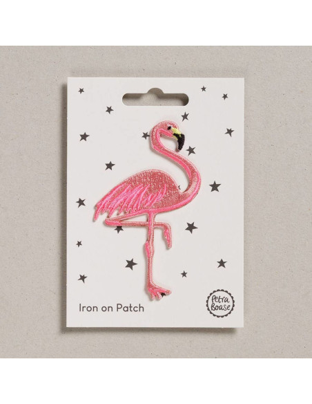 Strijkpatch - Flamingo