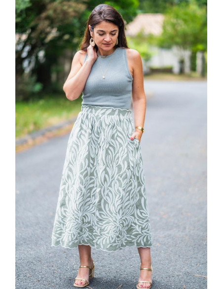 Louise rok patroon - Clématisse patroon