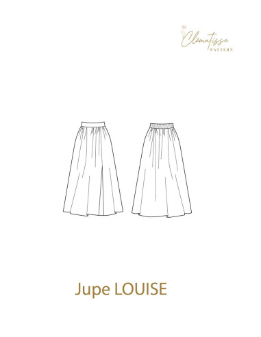 Louise rok patroon - Clématisse patroon
