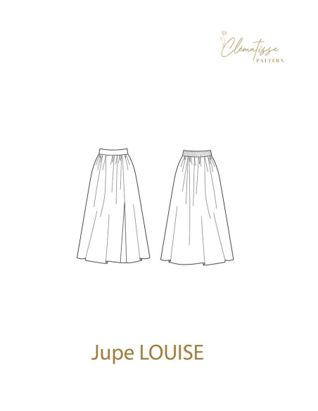 Louise rok patroon - Clématisse patroon