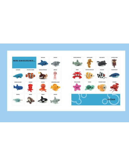 Mini amigurumi boek - Zeedieren