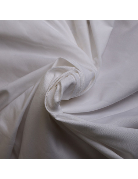 Oxford katoenstof Optic White - Atelier Brunette