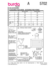 Patroon voor hondenaccessoires - Burda 5702 2