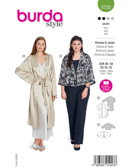 Jas patroon - Burda 5720