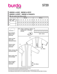 Jas patroon - Burda 5720 2