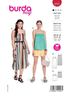 Jurk en top patroon - Burda 5721
