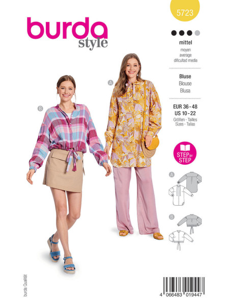 Blousepatroon - Burda 5723
