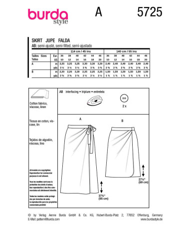 Rokpatroon - Burda 5725