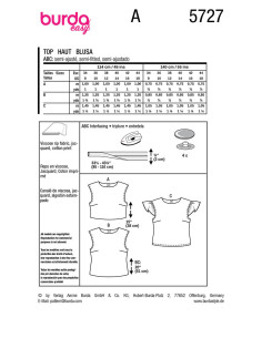 Top patroon - Burda 5727 2
