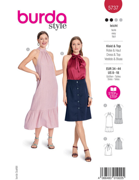 Jurk en top patroon - Burda 5737