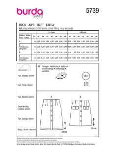 Rokpatroon - Burda 5739 2