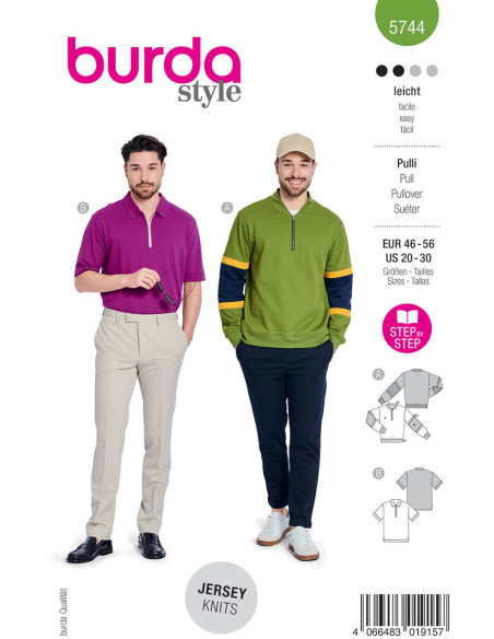 Trui patroon - Burda 5744
