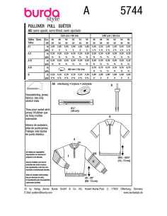 Trui patroon - Burda 5744 2