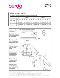 Blousepatroon - Burda 5746 2