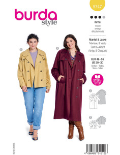 Mantelpatroon - Burda 5747