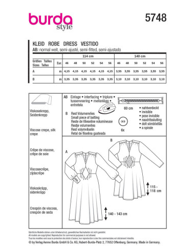 Jurkpatroon - Burda 5748