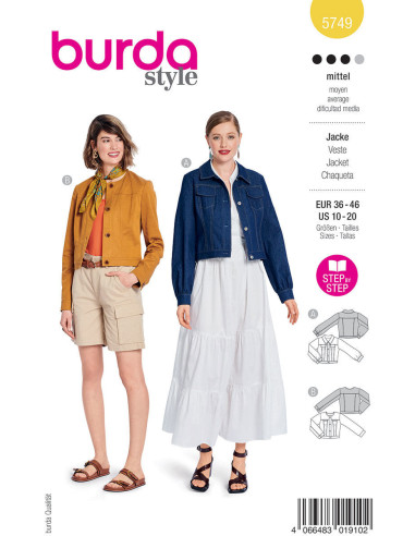 Jas patroon - Burda 5749