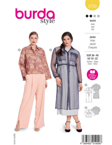 Jas patroon - Burda 5750