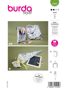 Patroon voor schoolaccessoires - Burda 9200