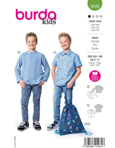 Overhemdpatroon - Burda 9209