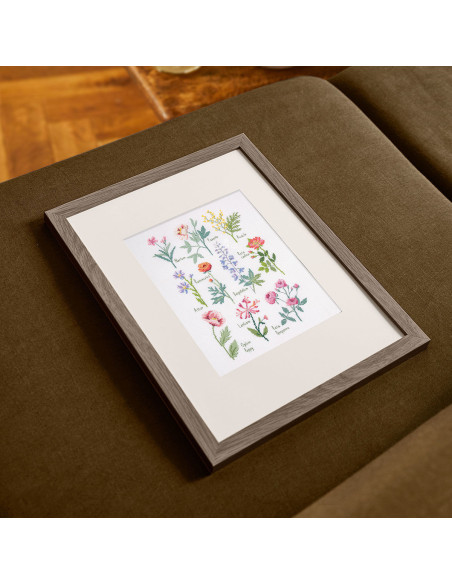 Borduurpakket kruissteek - Botanische plank
