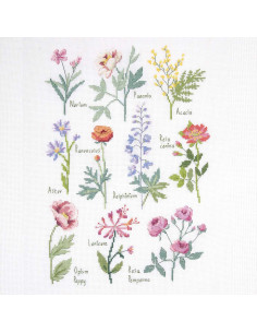 Borduurpakket kruissteek - Botanische plank 2